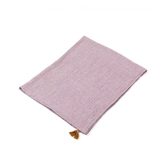 챕터원,[Spring fabric collection, 10%] 바이컬러 거즈 블랭킷 - 퍼플 / 아이보리