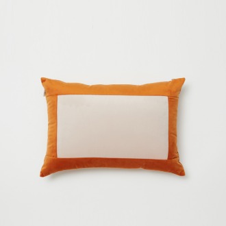 챕터원,[Spring fabric collection, 10%] 스퀘어 벨벳 쿠션커버 - 오렌지 / 핑크